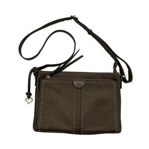Brighton Jagger‎ Crossbody Organizer Pewter Grey Bag